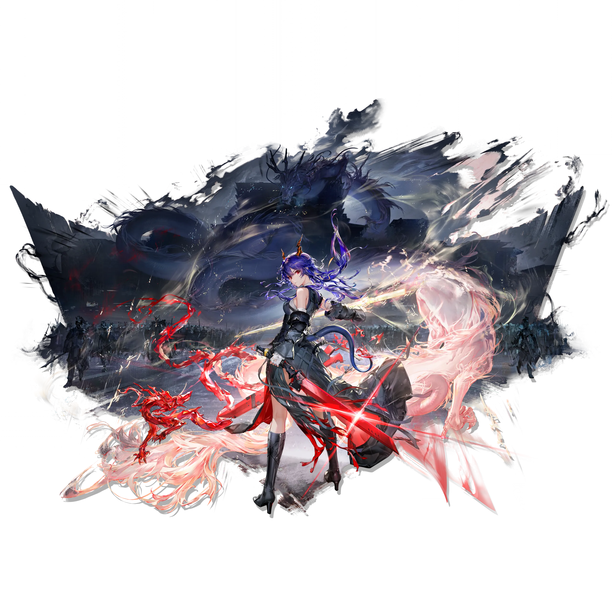 赤刃明霄チェンの昇進2コーデ